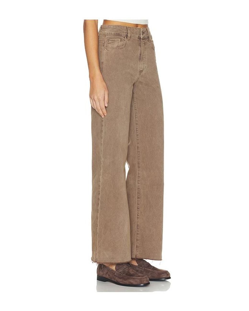 PAIGE Natural Anessa Wide Leg Jeans