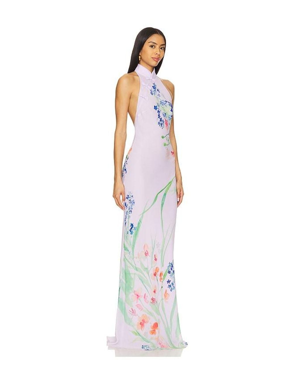 SAU LEE White Gillian Dress