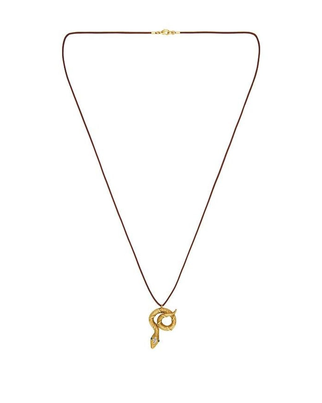 Elizabeth Cole Metallic Slytherin Necklace