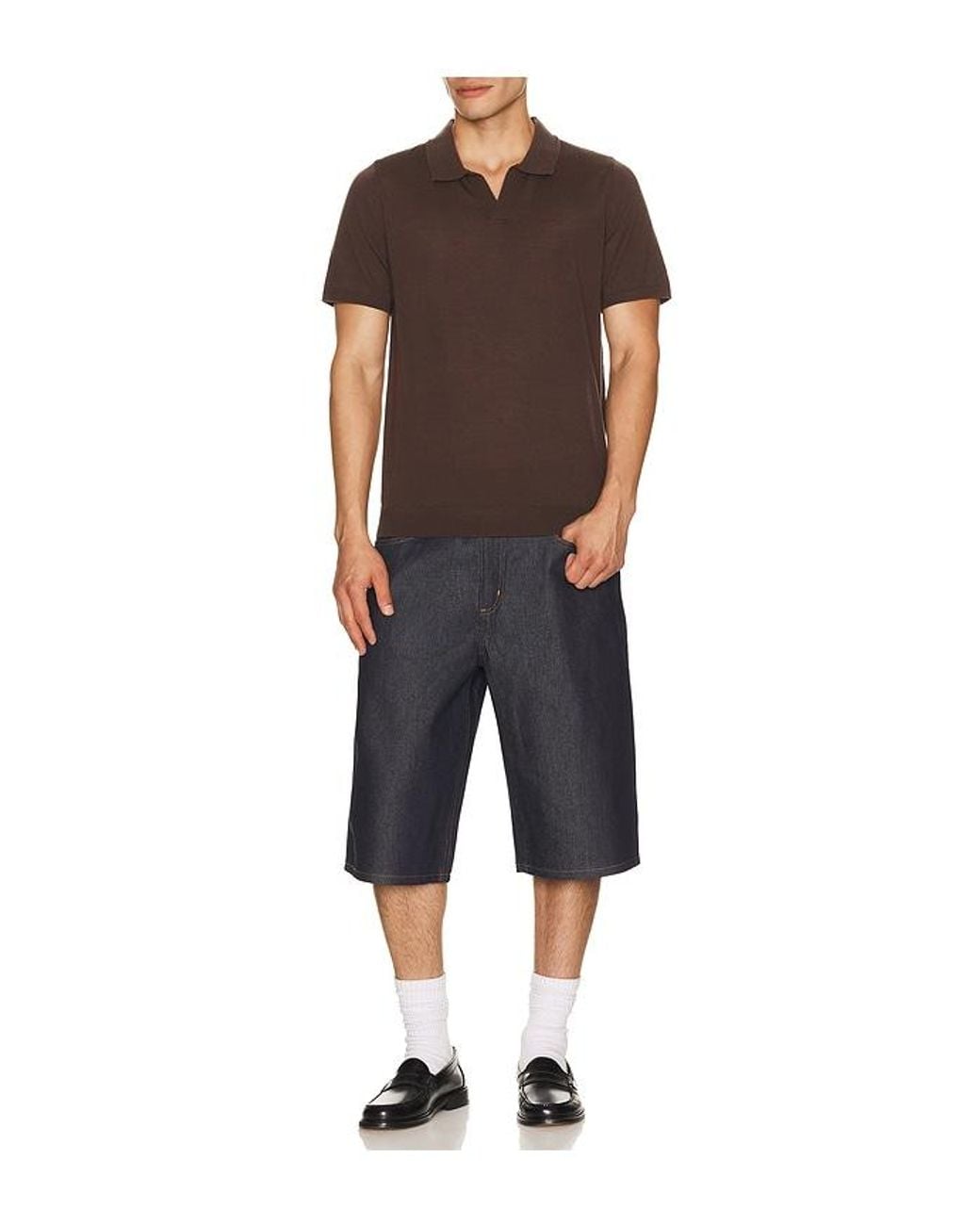 Agolde Black Fusion Skater Short for men