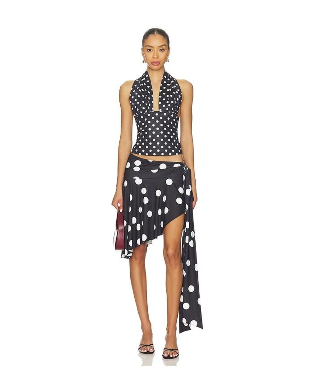 Lioness Black Safari Midi Skirt