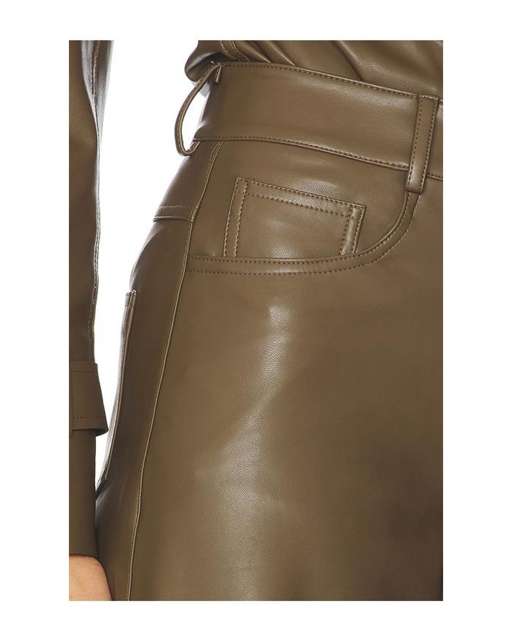 Norma Kamali Green Elephant Jean