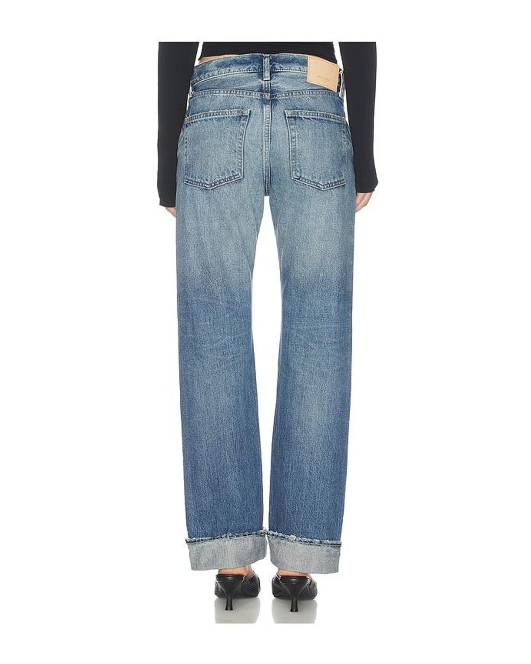 Moussy Blue Deltona Straight Jeans