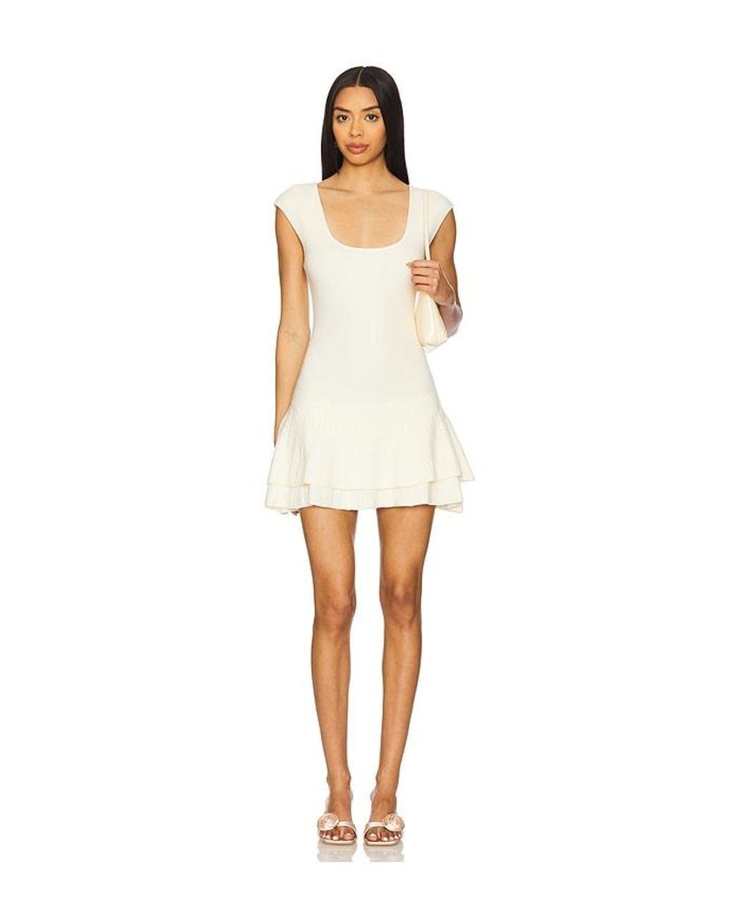 MAJORELLE White Noely Mini Dress