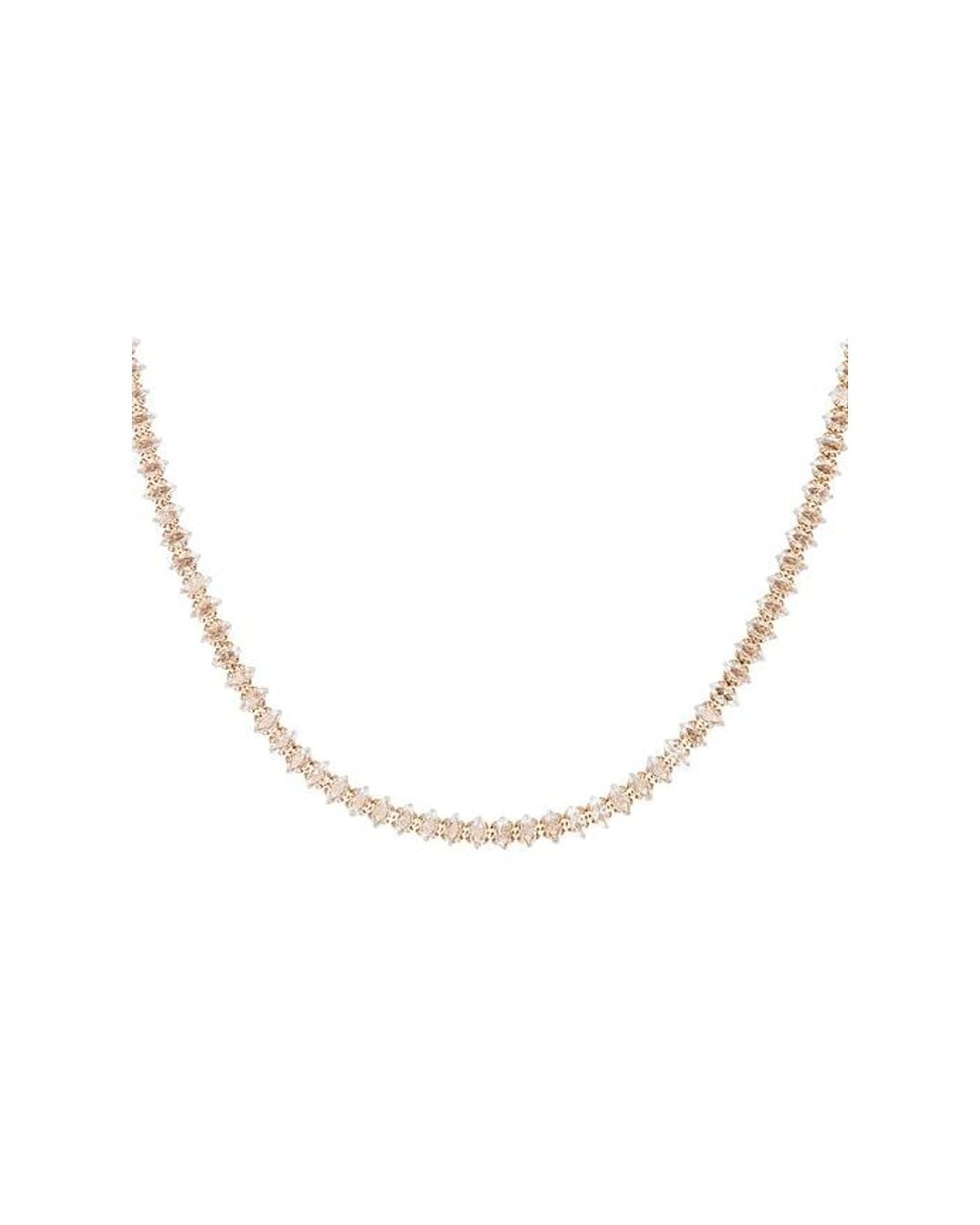 Ettika Metallic Marquise Necklace