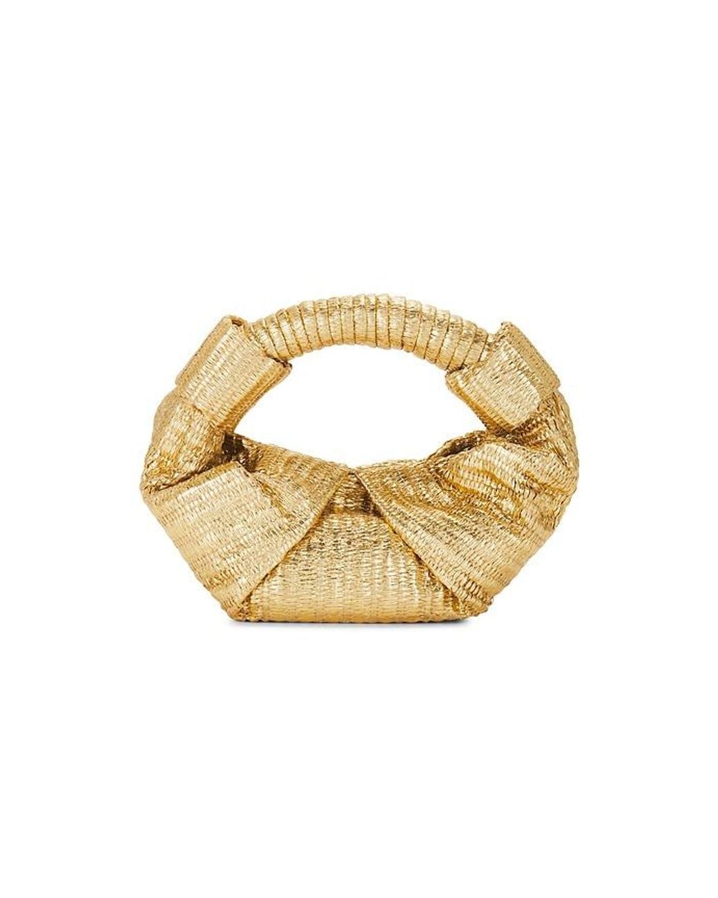 Simon Miller Metallic Raffia Lopsy Bag