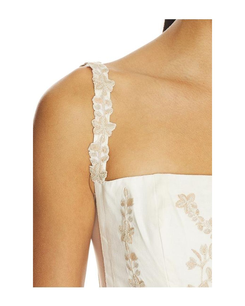 Agua Bendita White Mielero Mini Dress