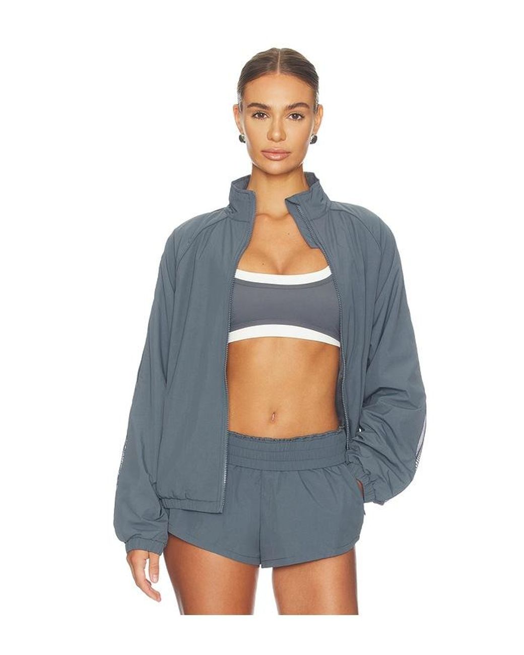 WellBeing + BeingWell Blue Ely Jacket