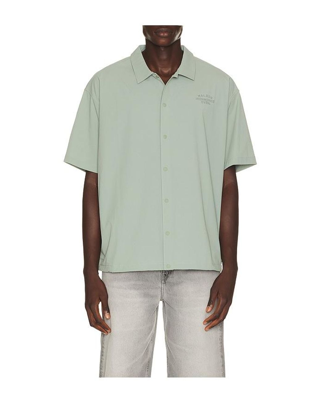 Malbon Green Division Shirt for men