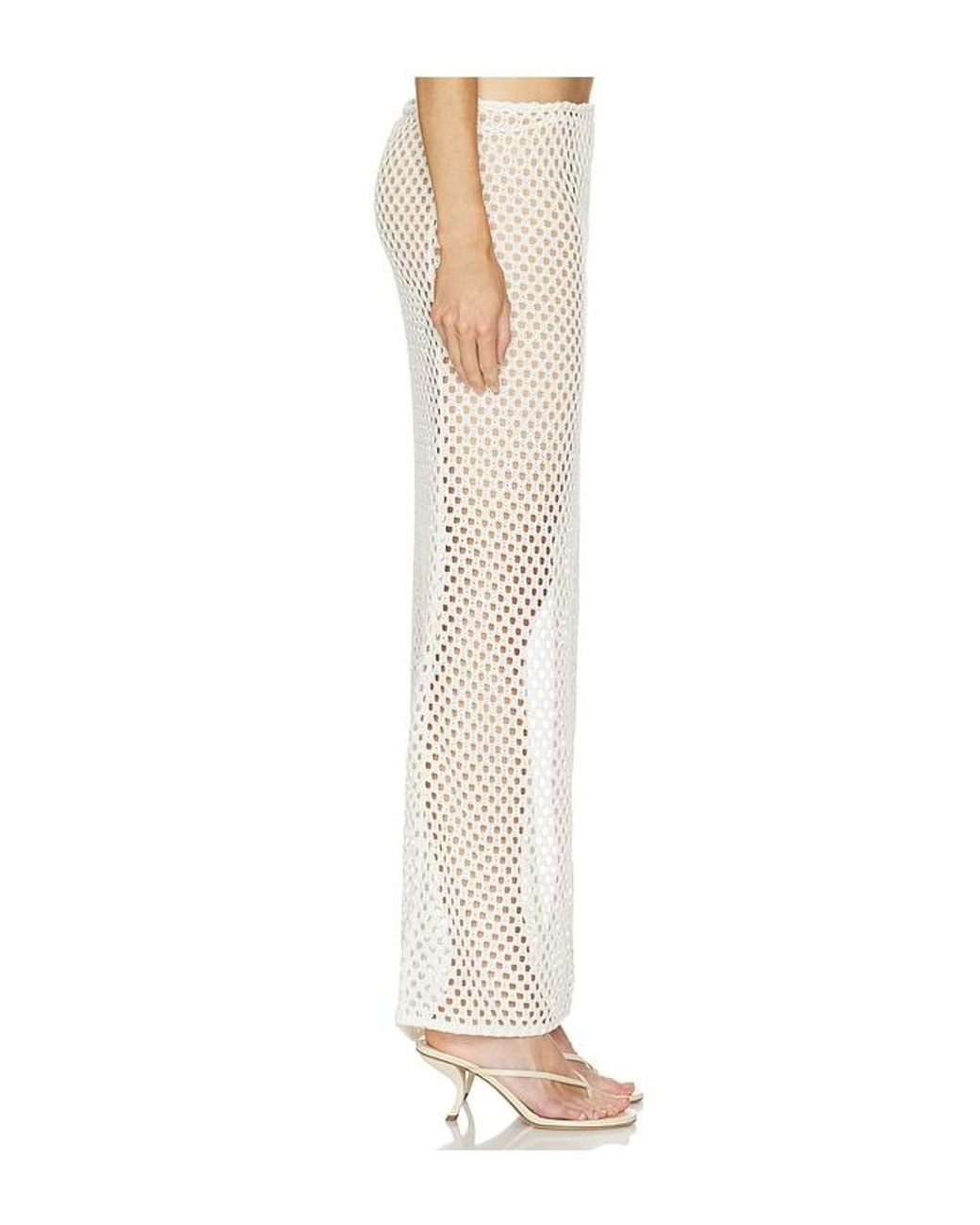 Camila Coelho White Krina Maxi Skirt