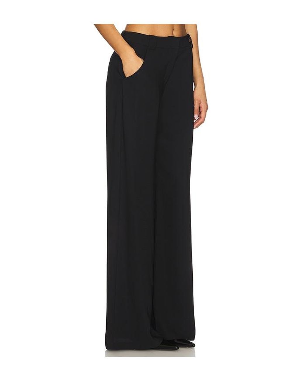 Amanda Uprichard Black Saddler Pants
