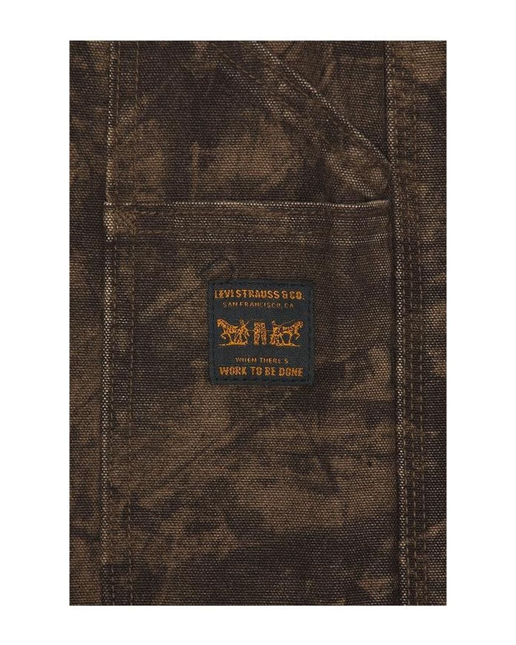 Levi's Black 568 Loose Straight Double Knee Pants for men