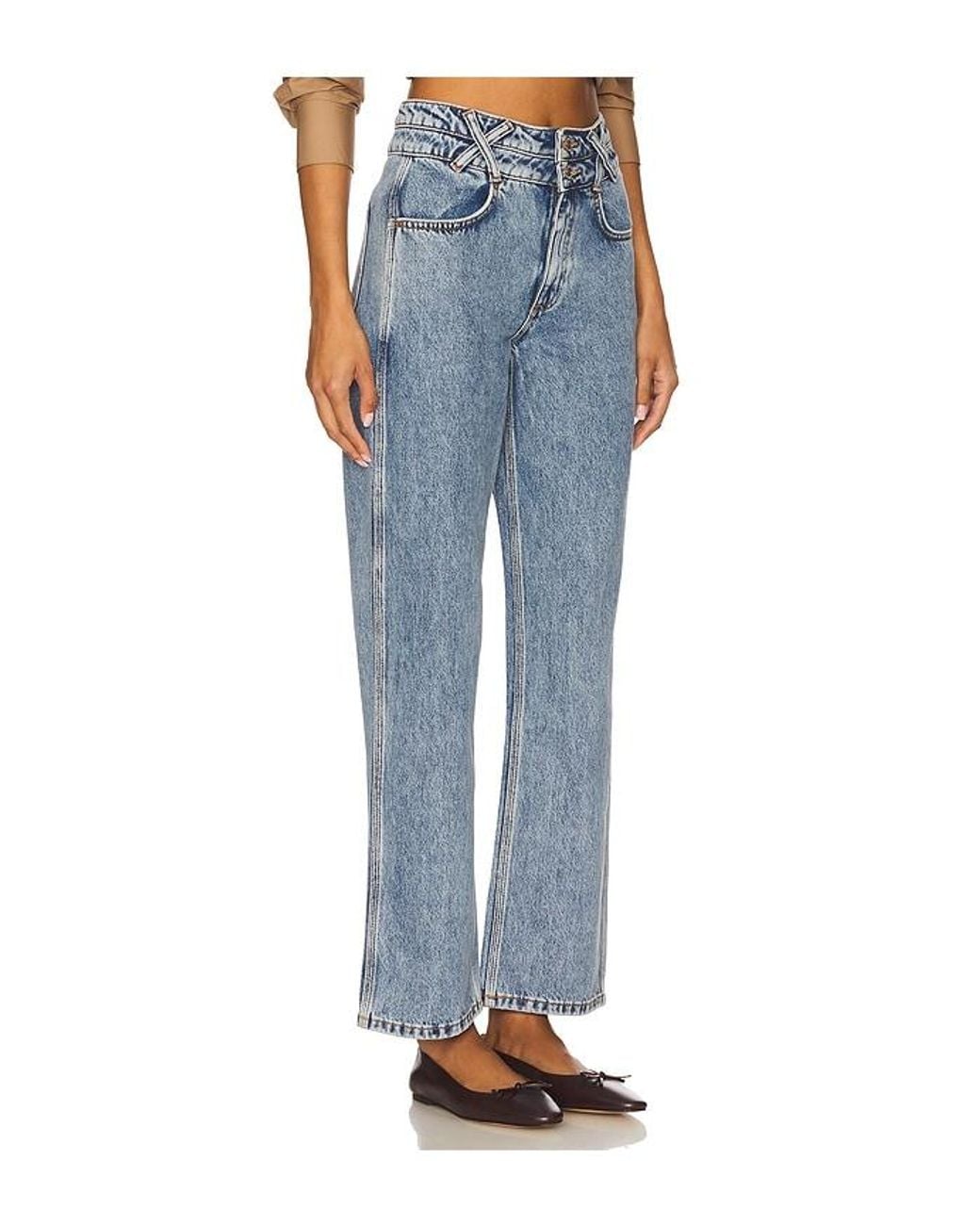 seventy + mochi Blue Leo Straight Jeans