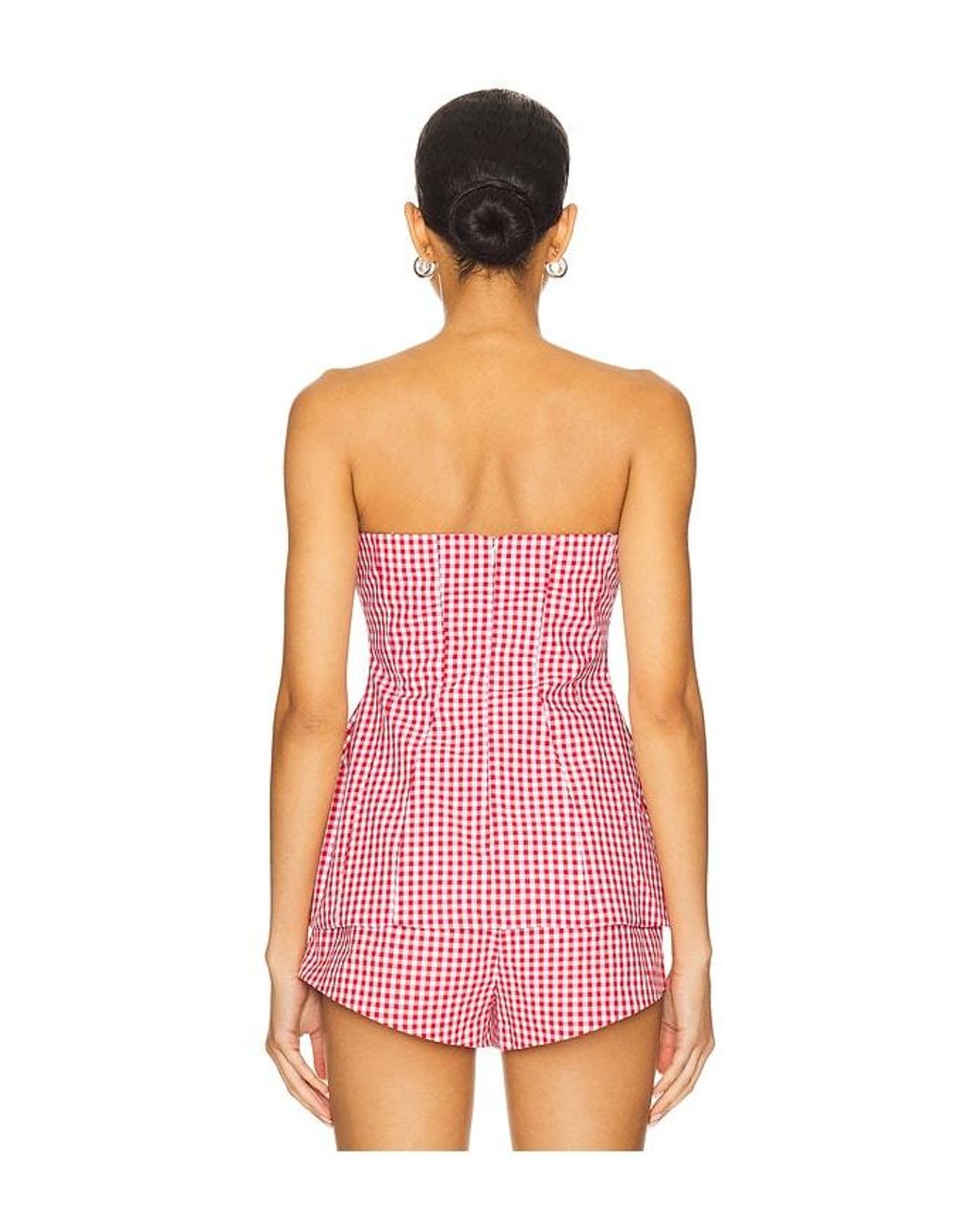 Amanda Uprichard Pink Linda Top