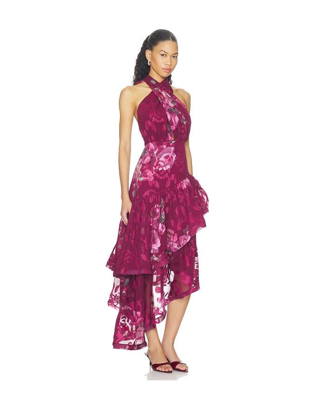 Elliatt Multicolor Eleanora High Low Maxi Dress