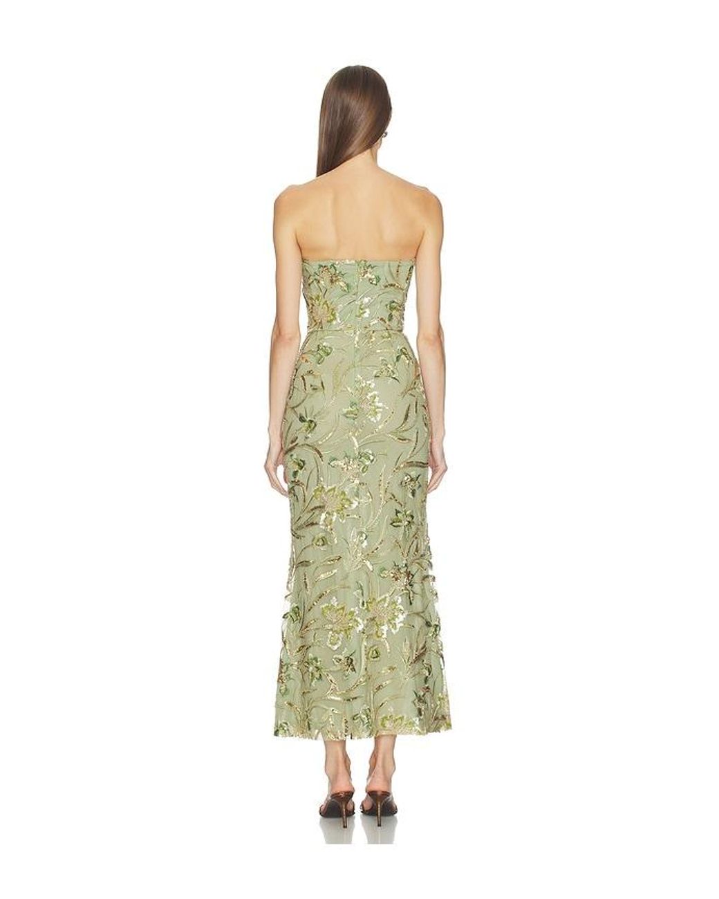SAU LEE White Sable Dress