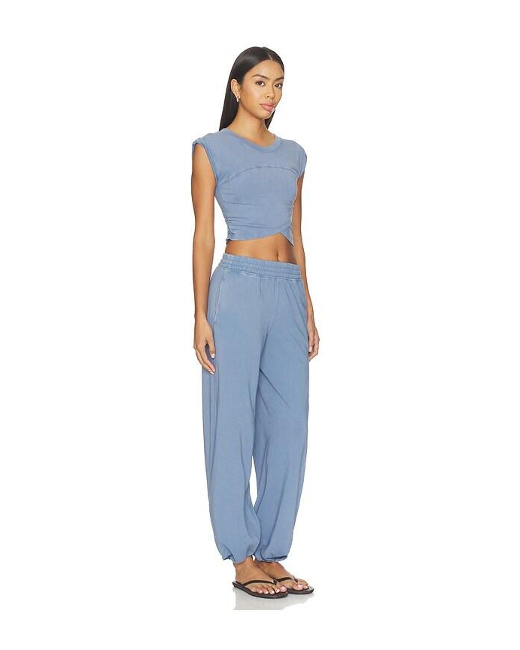 Free People Blue X Fp Movement Hot Shot Crossover Set