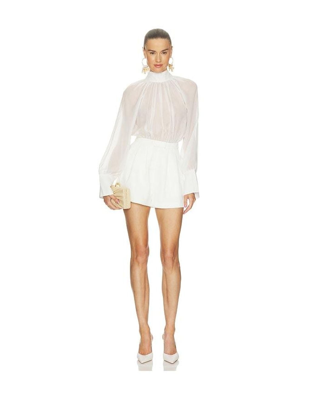 Lovers + Friends White Ella Romper