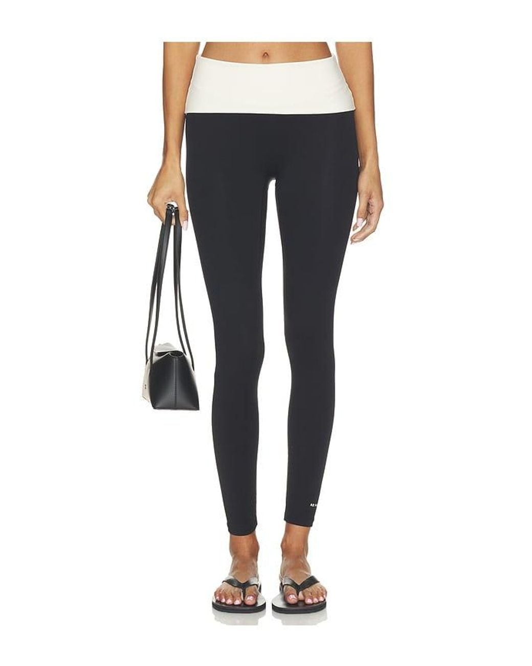 P.E Nation Black Fold Over Legging