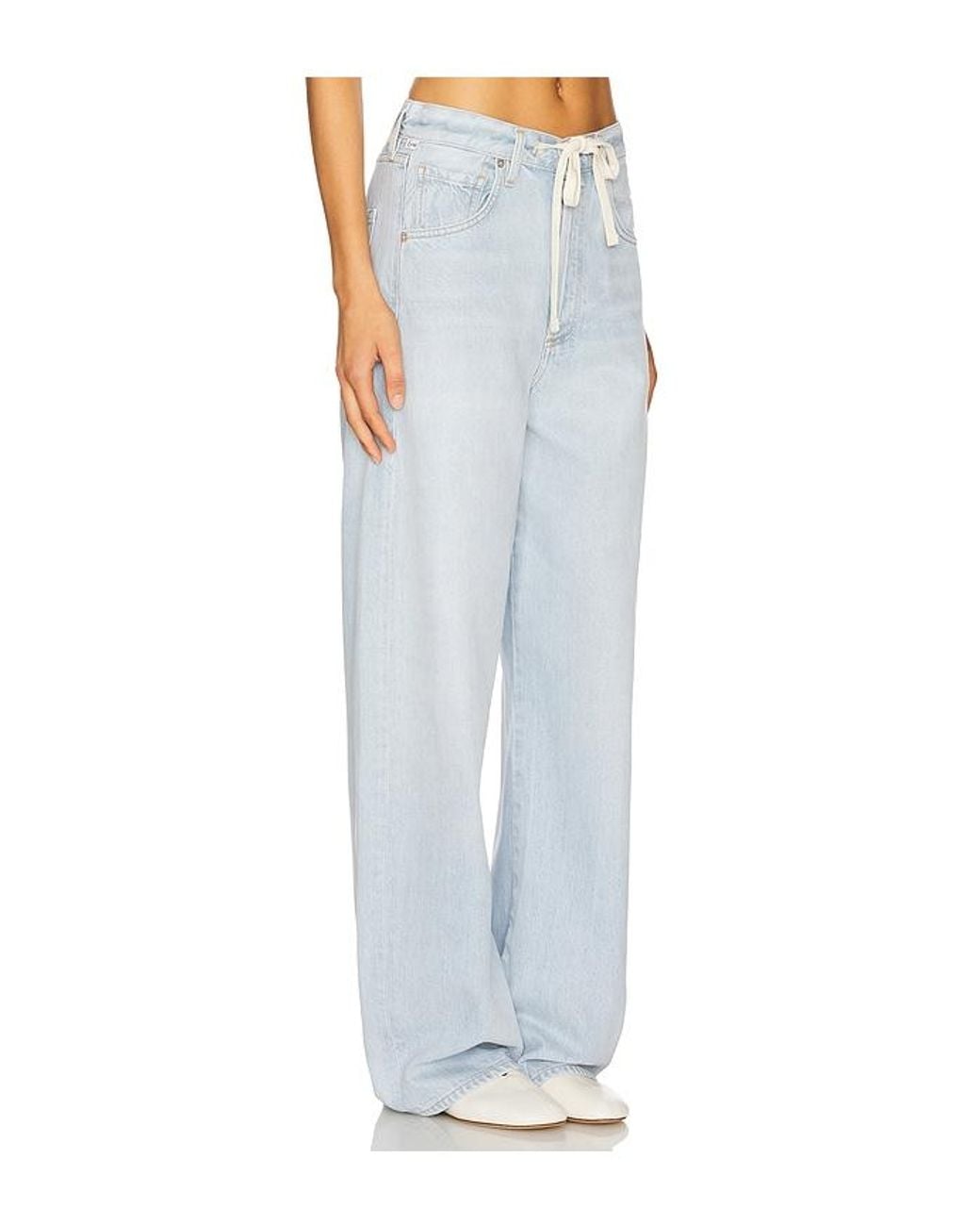 Citizens of Humanity Blue Brynn Drawstring Trouser Jeans