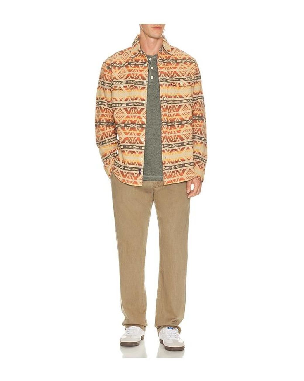 Faherty Brand Natural Lehi Canyon Overshirt for men