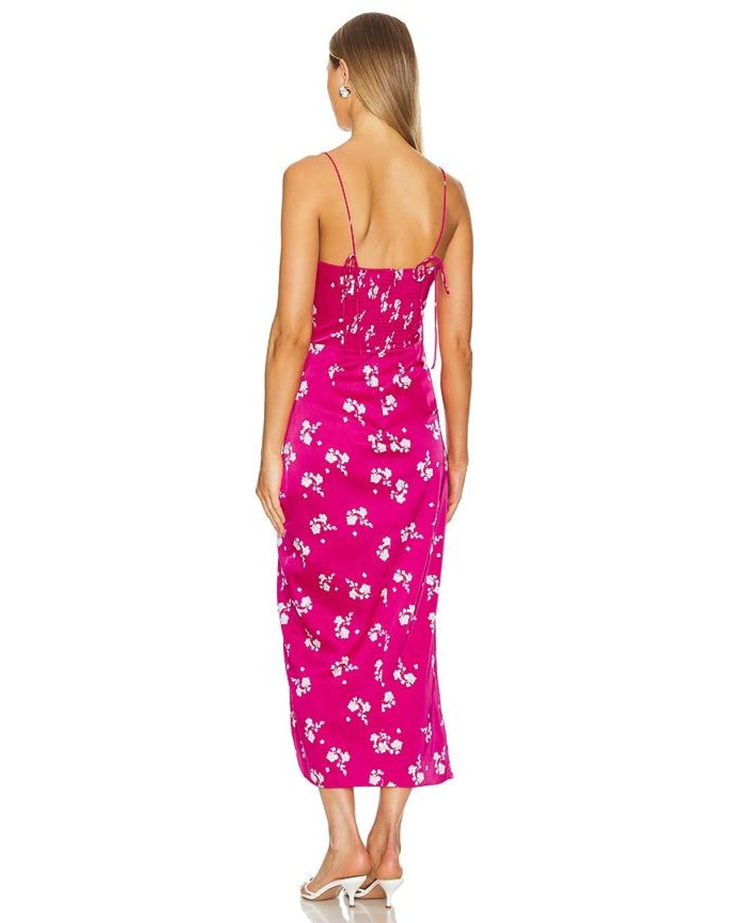 Bardot Pink Amika Midi Dress