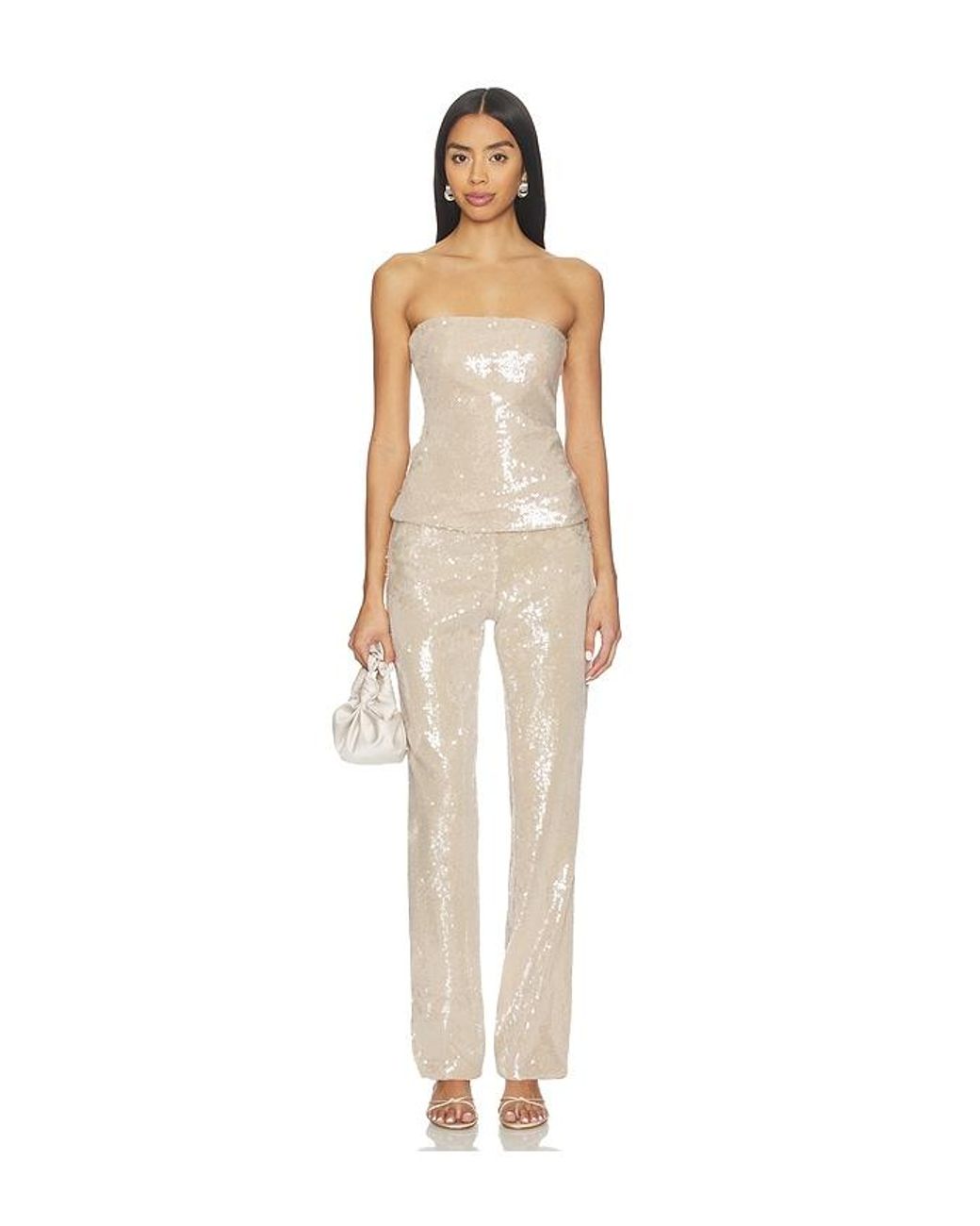 OW Collection Natural Ruby Sequin Pants