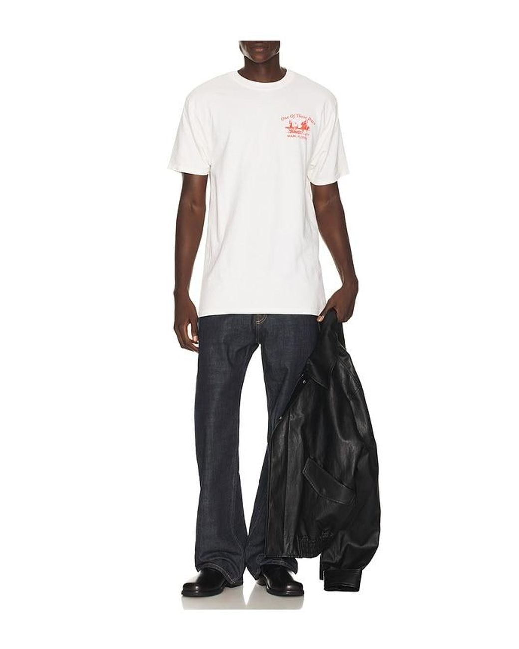 One Of These Days White X Revolve X Fwrd Miami Design 22 Tee for men