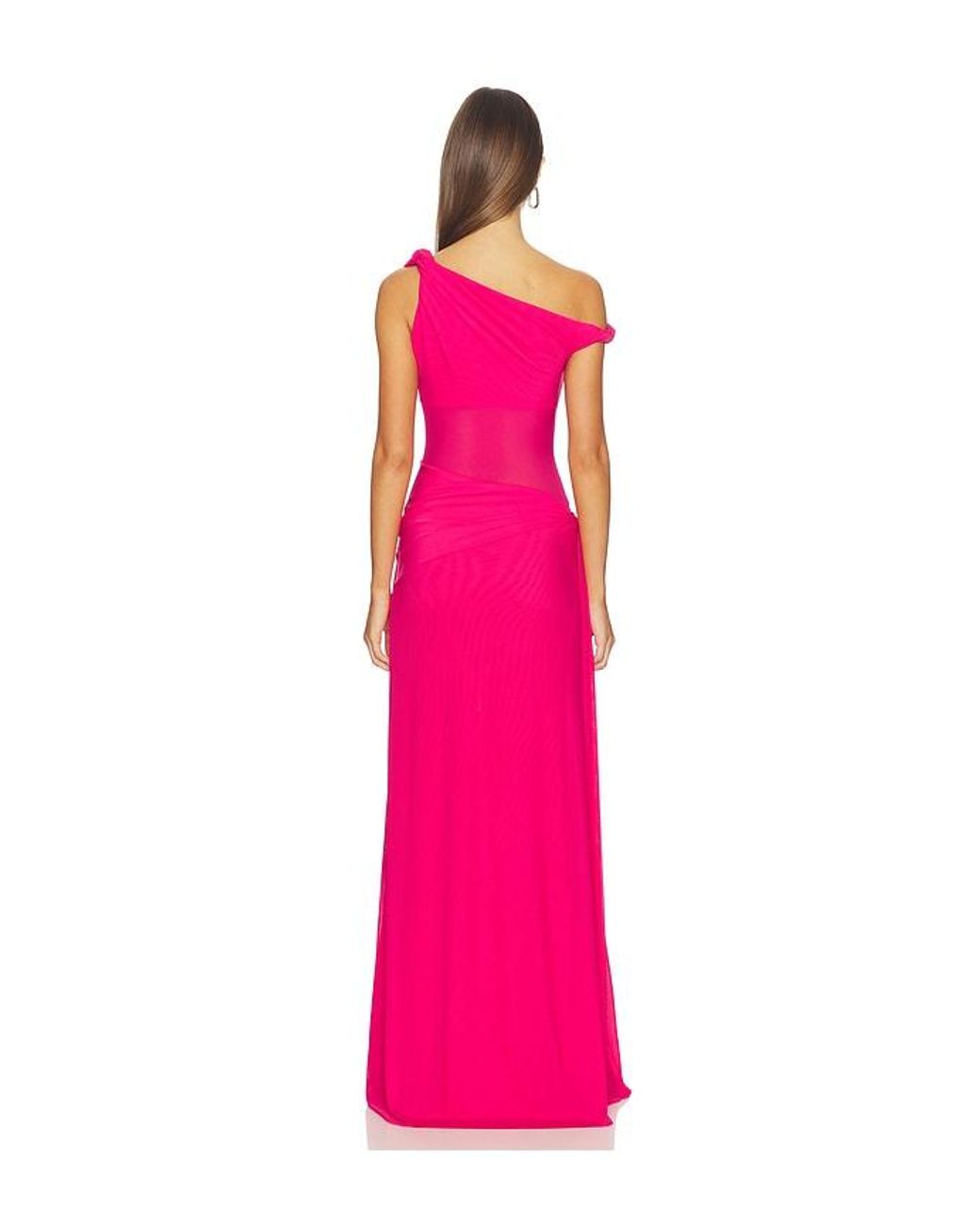 Misha Pink The Sisal Mesh Dress