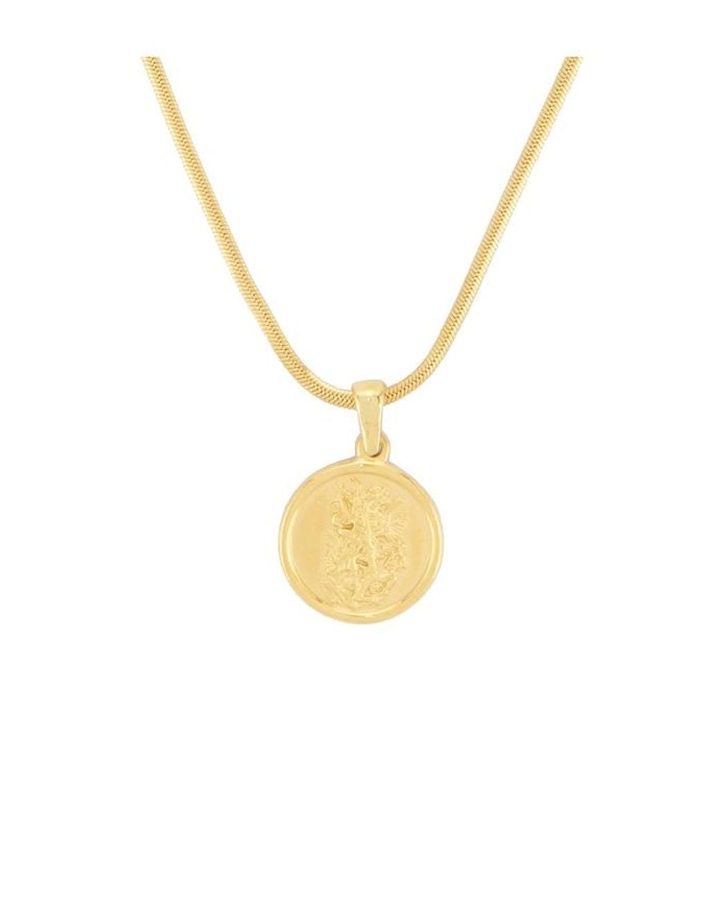 petit moments White Dubloon Necklace