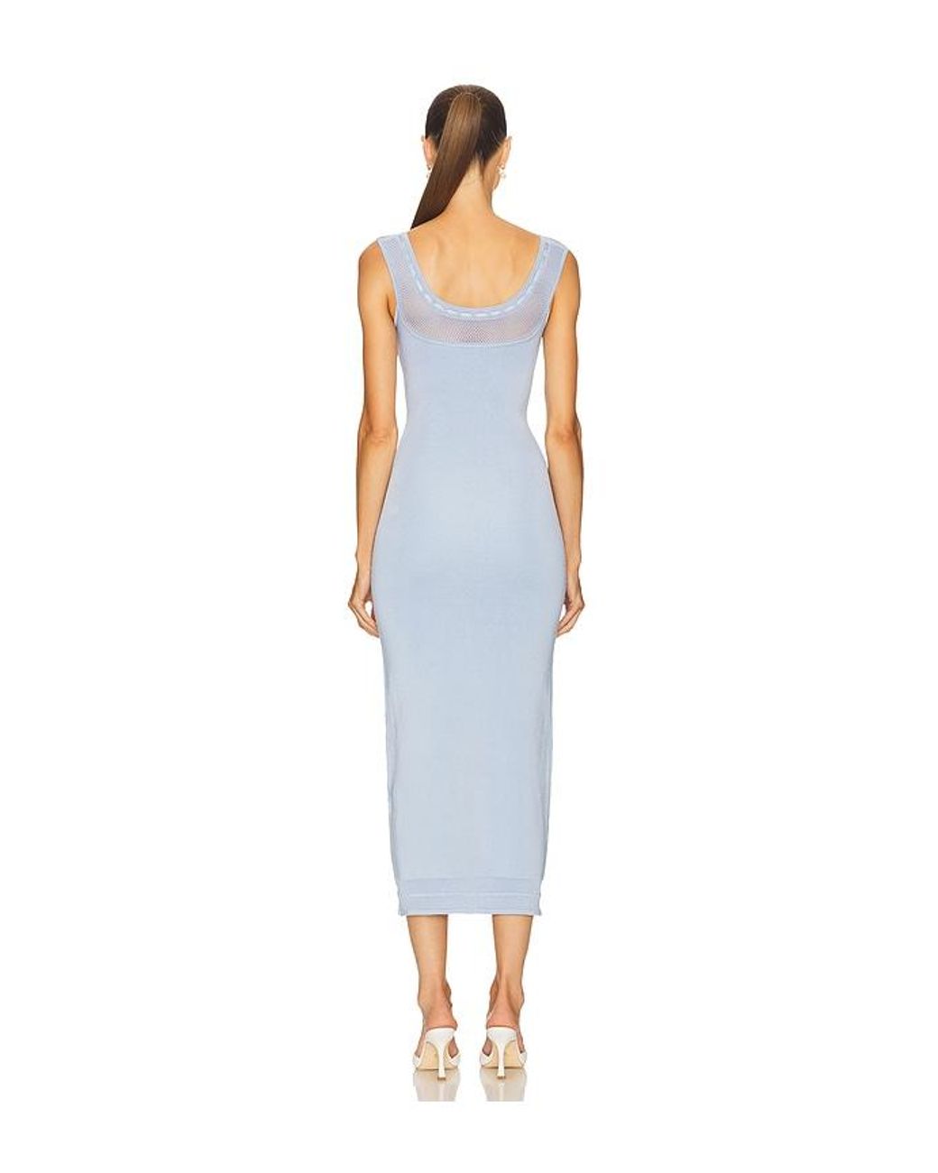 Helsa White Brie Midi Dress