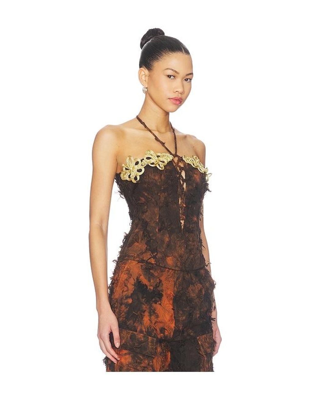Kim Shui Multicolor Burnt Corset
