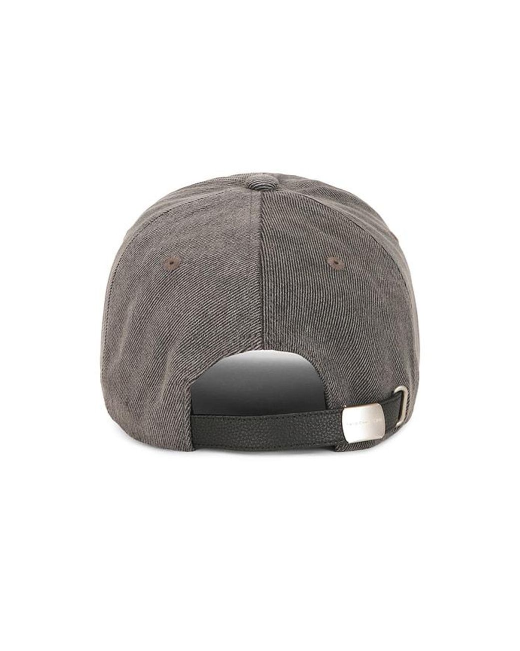 Feng Chen Wang Gray Denim Spliced Baseball Cap for men