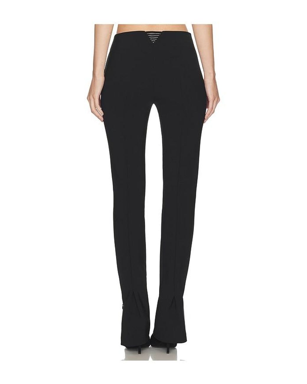 HAELO Black Brace Waist Slim Trouser
