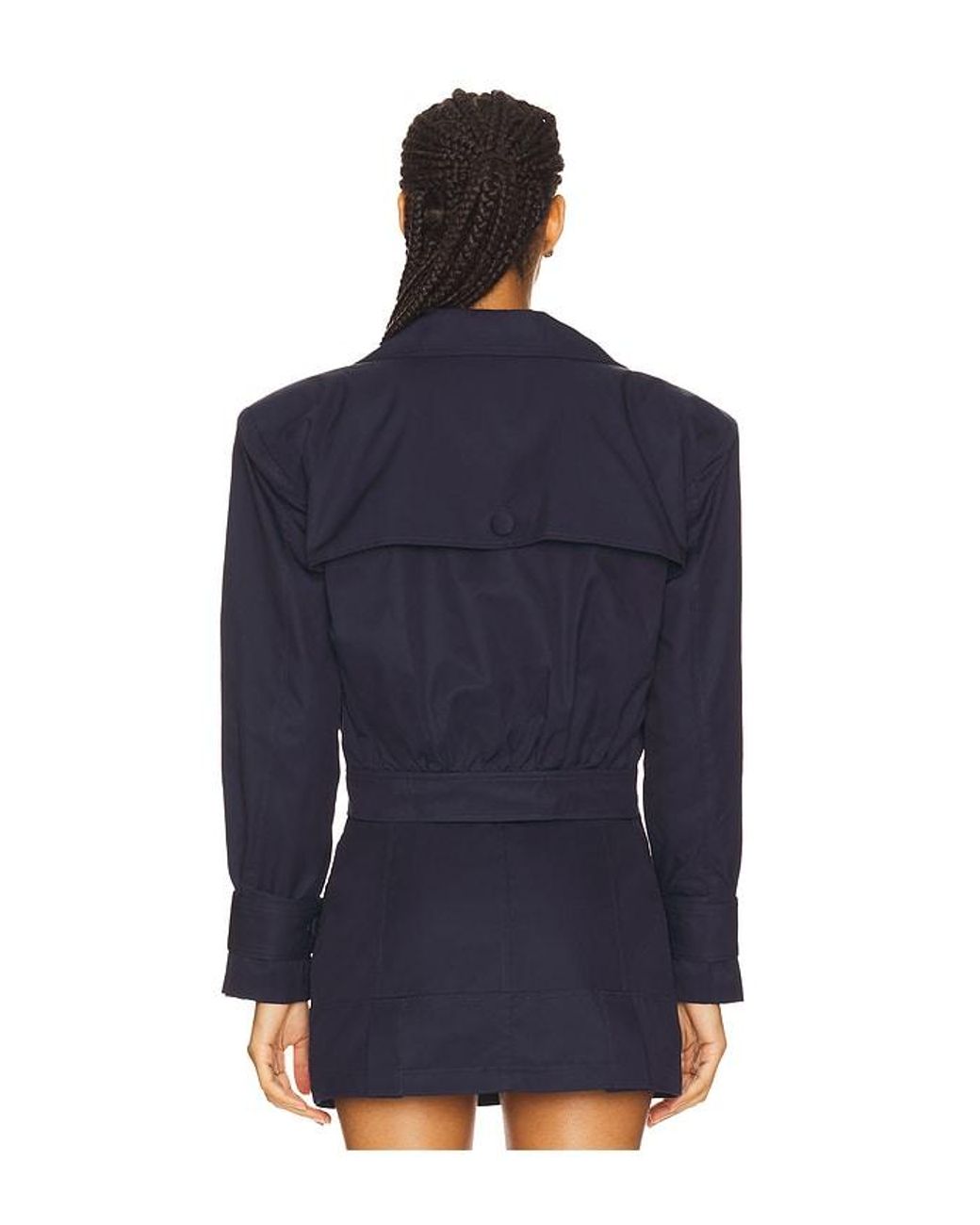 For Love & Lemons Blue Oversized Jacket