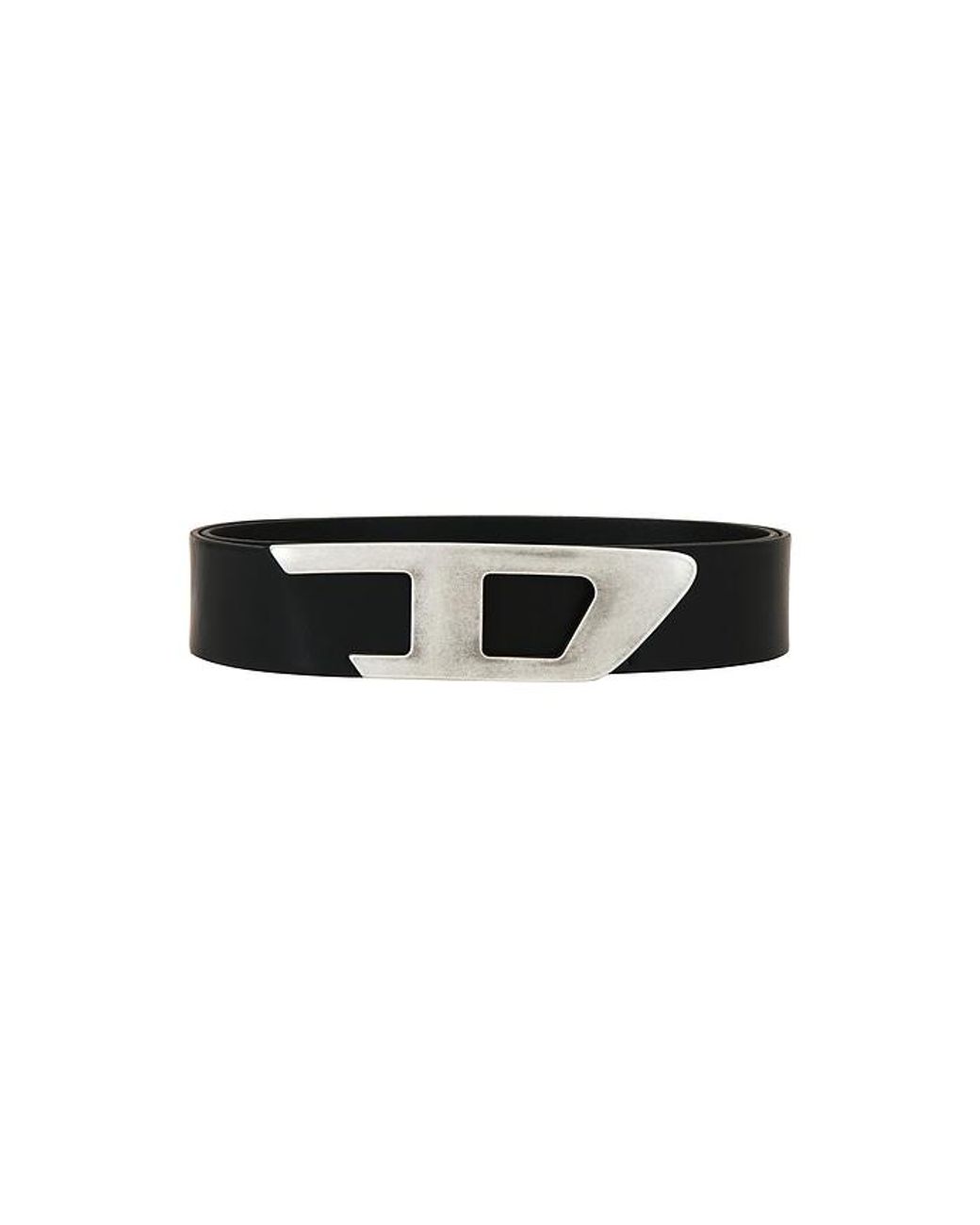 DIESEL Black B-D Logo 2.0 40 Belt for men