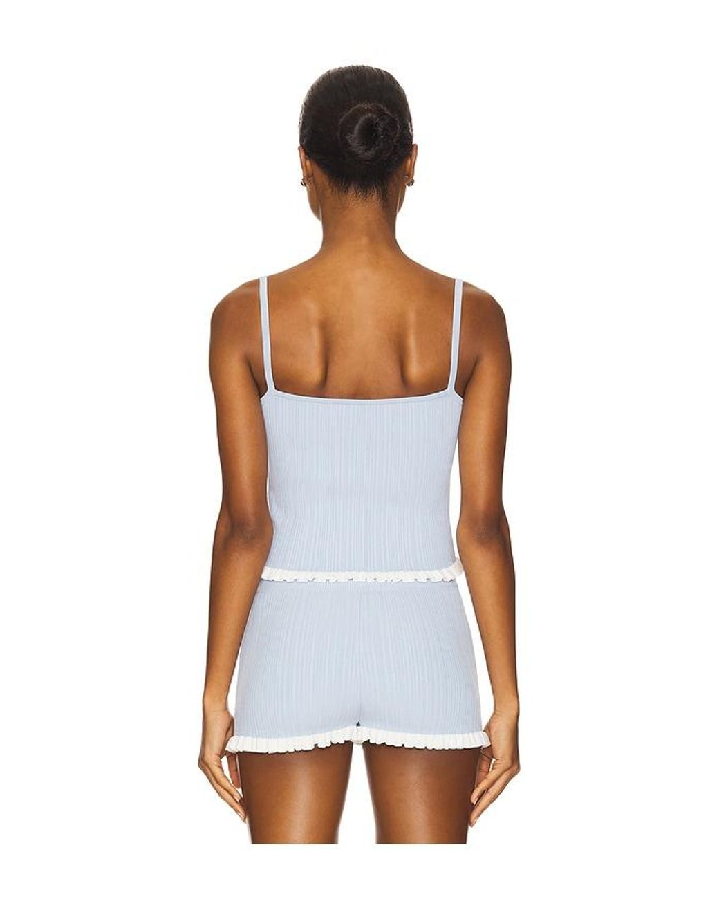 Lovers + Friends White Marna Rib Tank