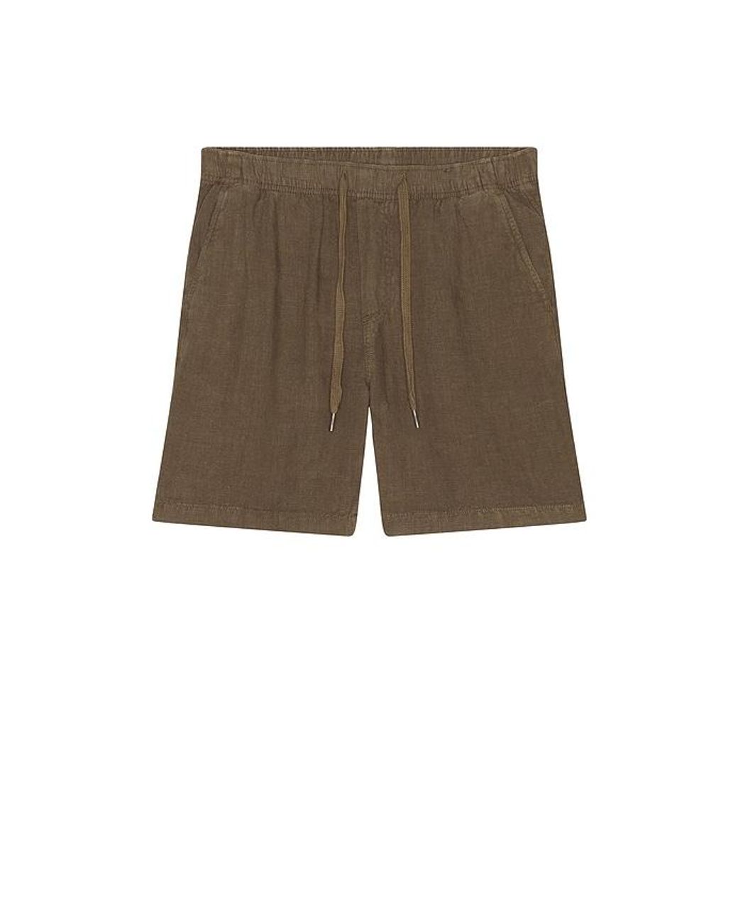 Faherty Brand Green Essential 6.5 Linen Short for men
