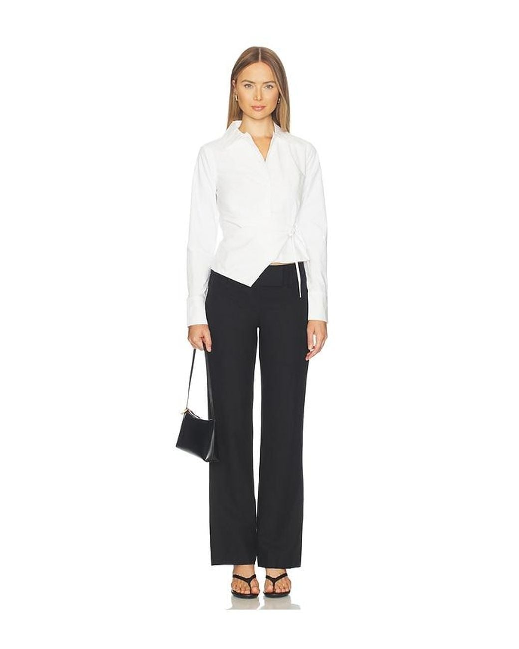 ALL THE WAYS White Xandra Wrap Top