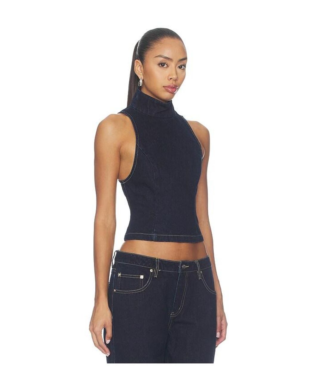 Nakedvice Blue Lynch Top