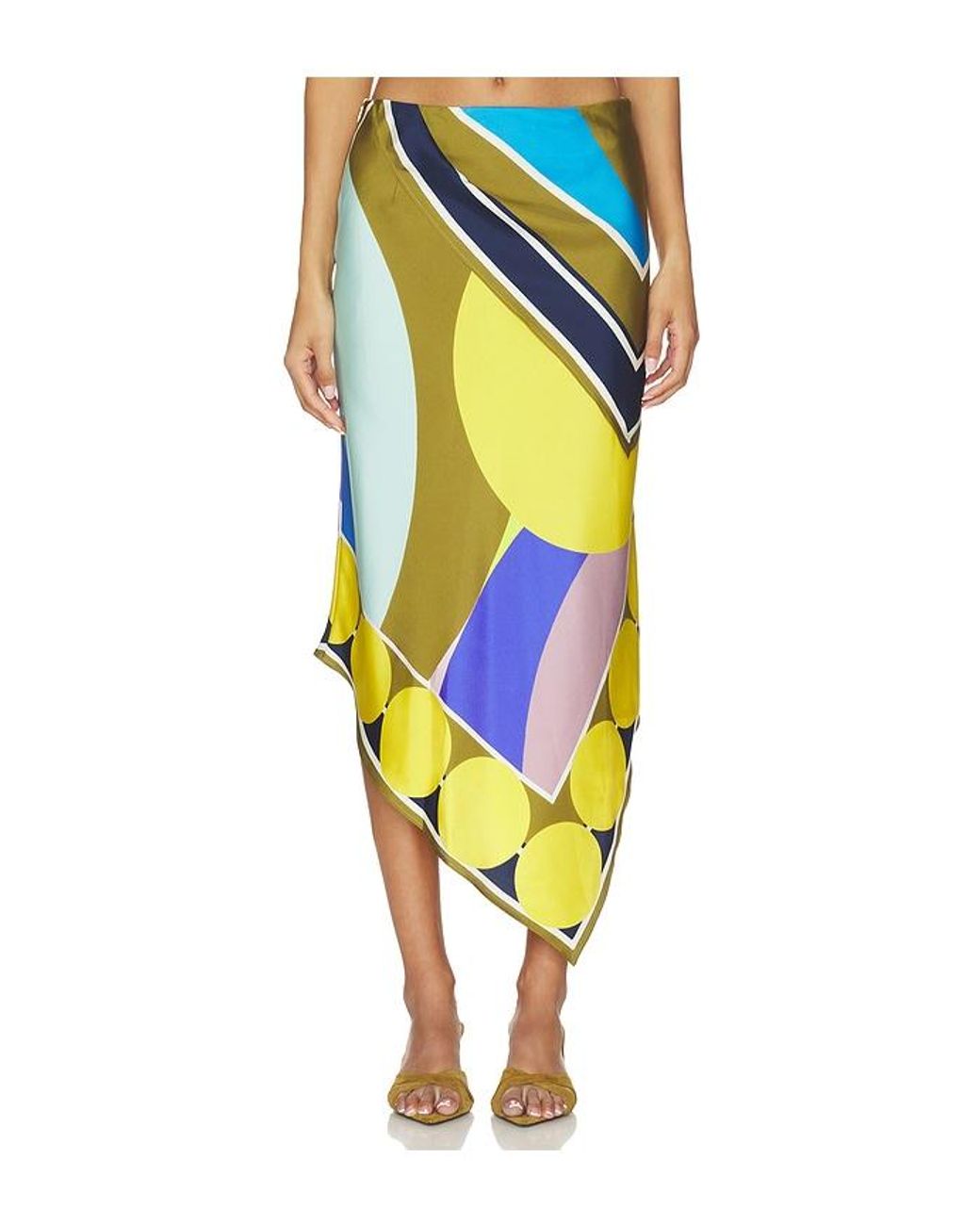 Amir Taghi Yellow Pilar Skirt