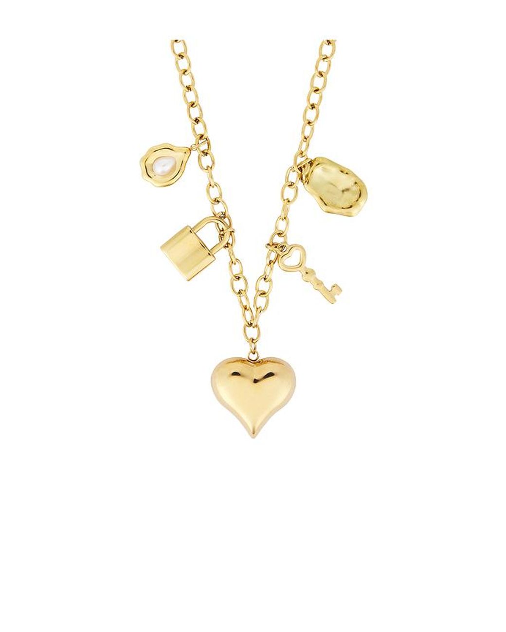 petit moments Metallic Vera Charm Necklace