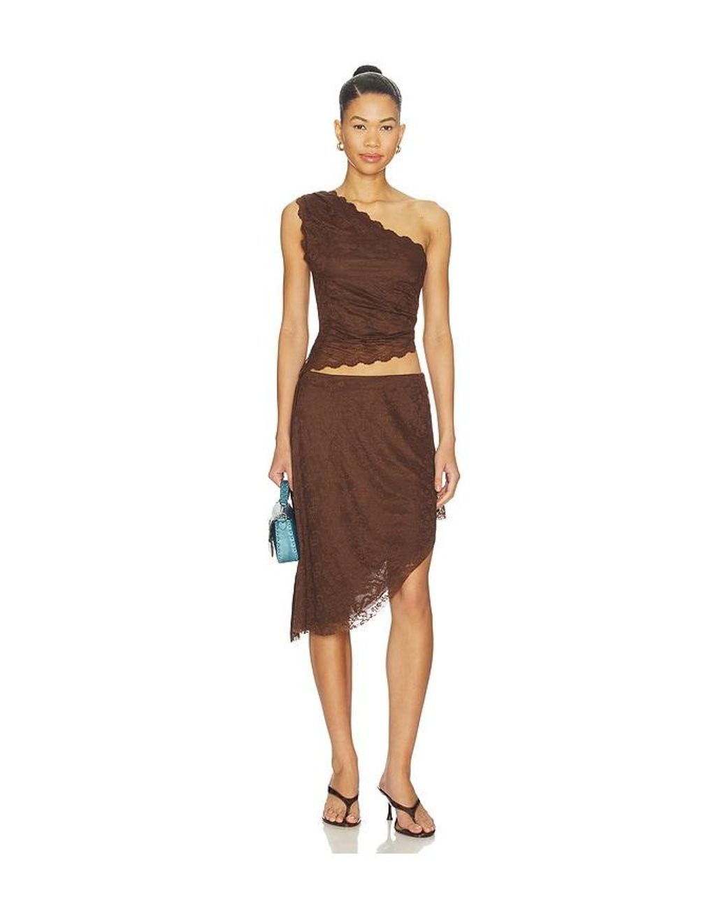 SOVERE Brown Harper Skirt