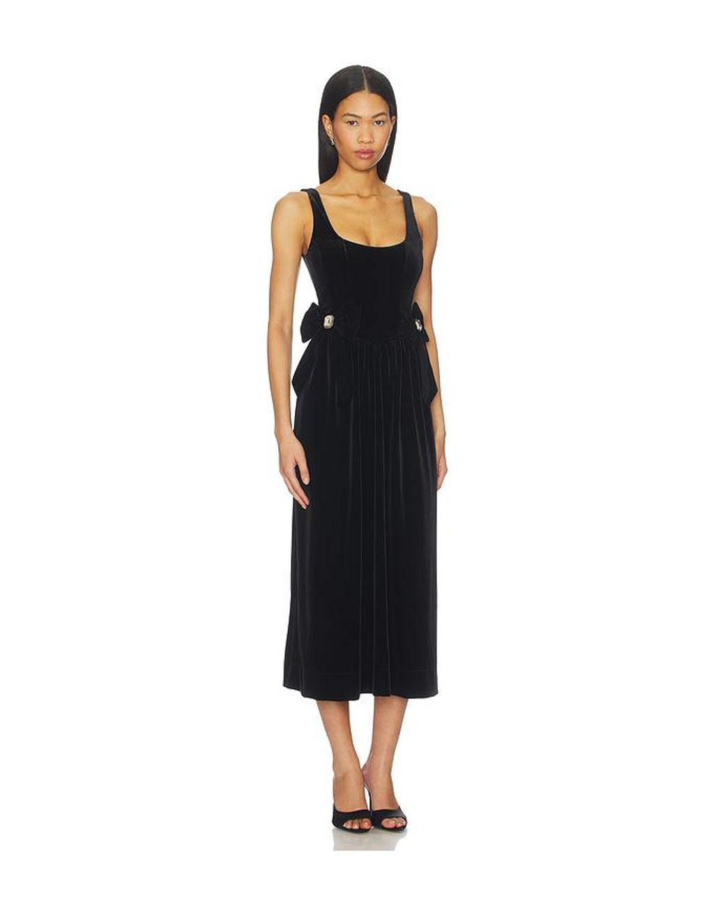 Vestido Midi Ricci En Color Negro Talla (También En Xs, S, M, Xxl) Show Me Your Mumu de color Black