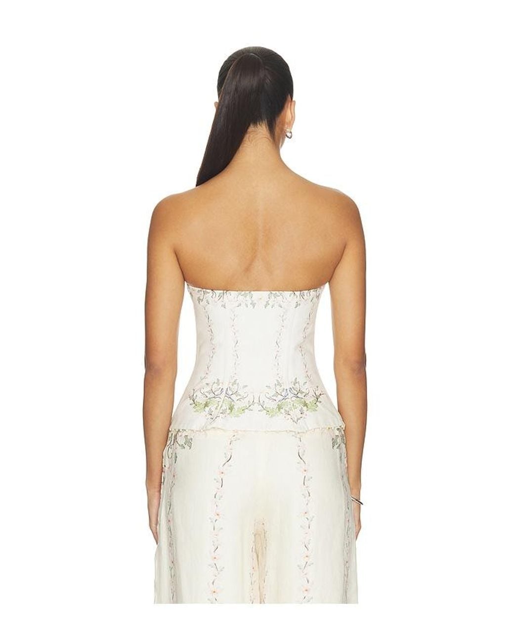 Agua Bendita White Abelia Anhelo Top
