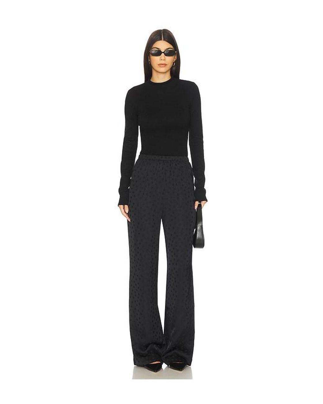 Anine Bing Black Elain Pant