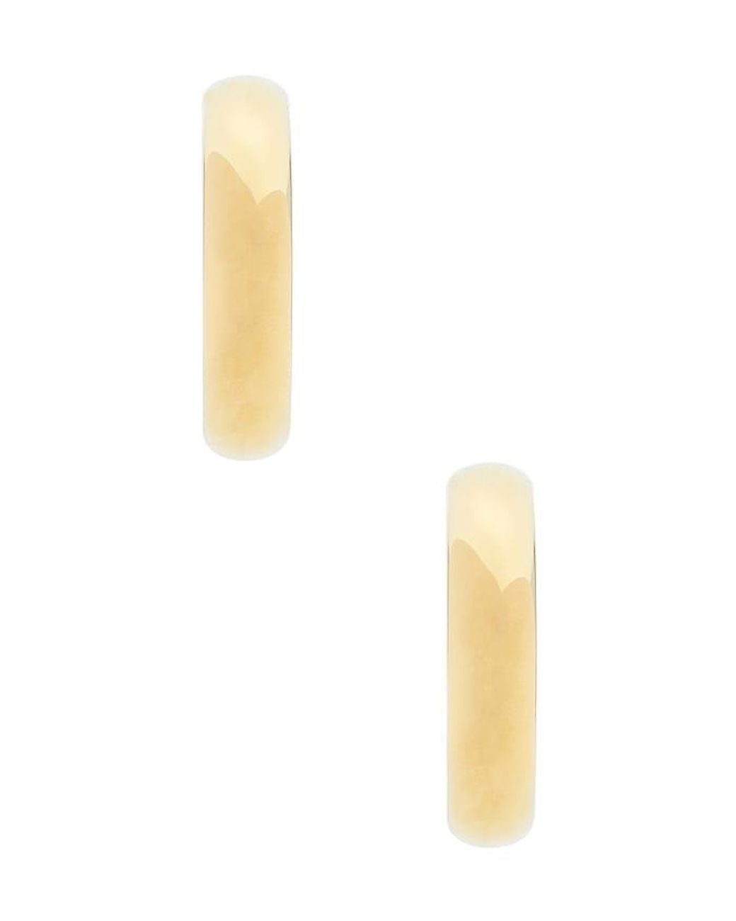 Jenny Bird Metallic Staple Hoops Large Earrings