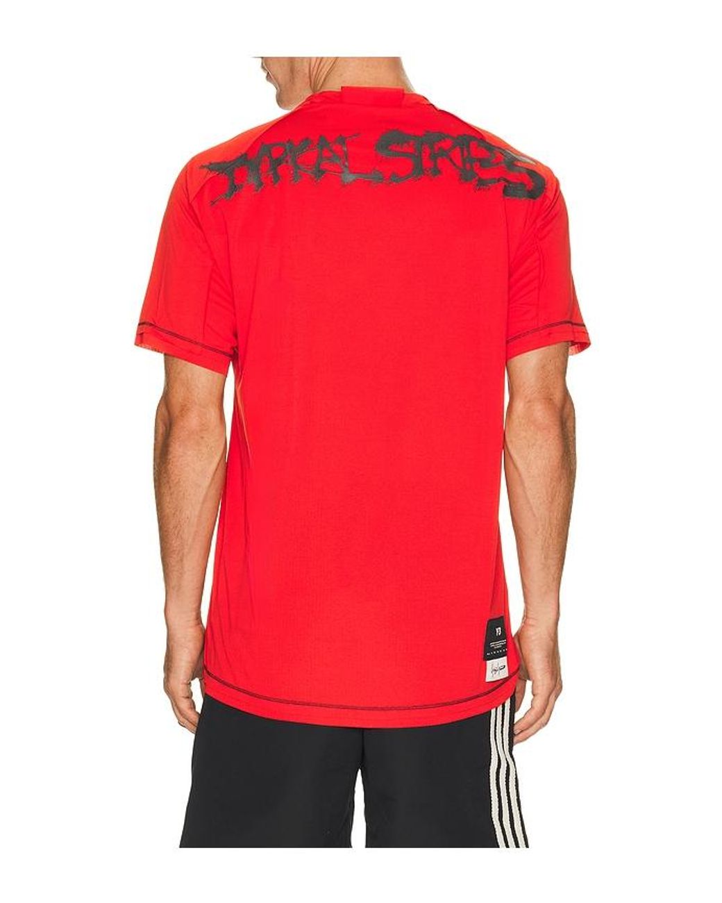 Y-3 Red Gfx Run Tee for men