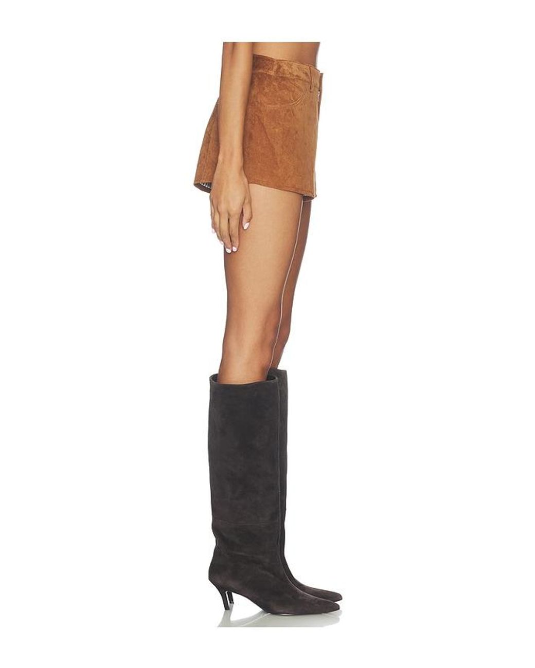 Central Park West Multicolor Odessa Genuine Suede Short