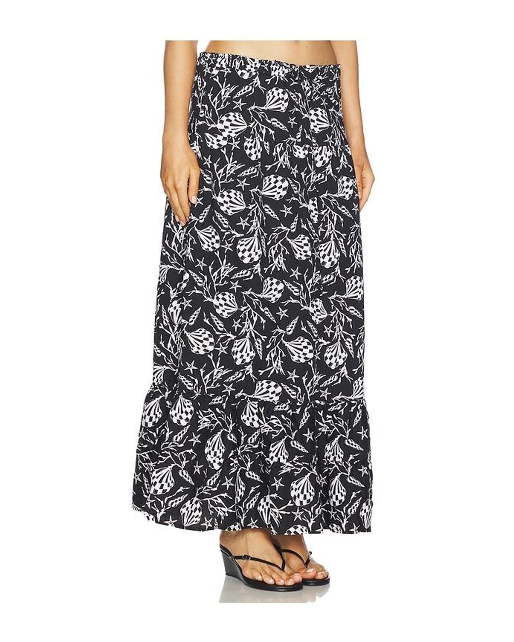 Peixoto Black Riley Maxi Skirt
